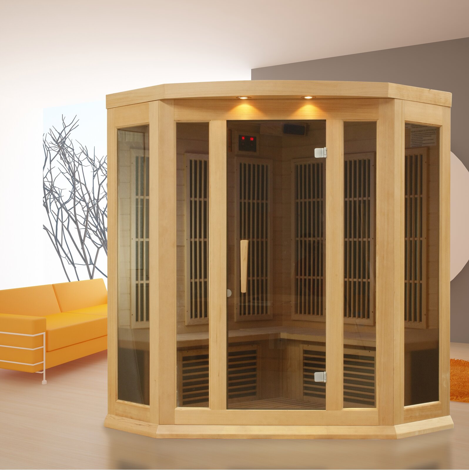 Dynamic Infrared Maxxus 3 - Person Indoor FAR Infrared Sauna in
