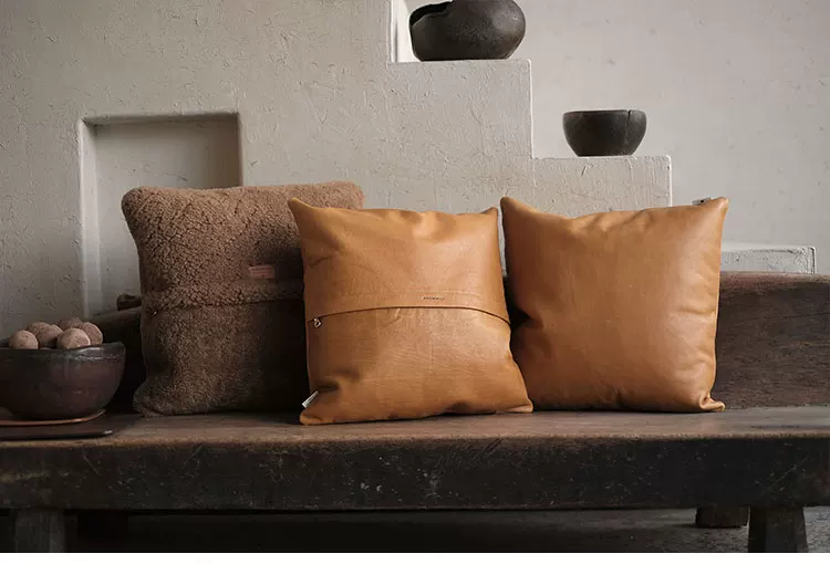 Cowhide down cushion pillow