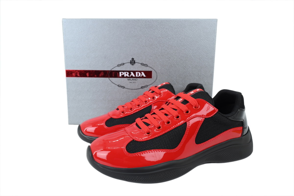 Prada America's Cup sneakers Black Red
