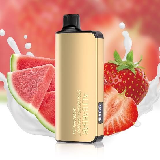 ALIBARBAR NIGOT 9000 Puffs - Strawberry Coconut Watermelon【3-7 days】