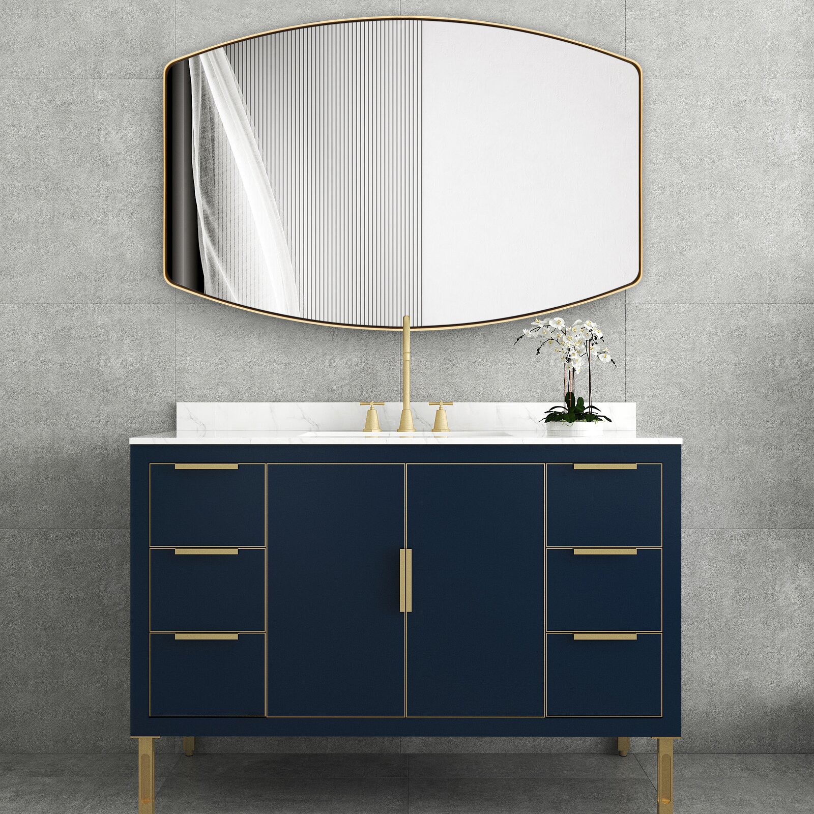 Irregular Metal Wall Mirror