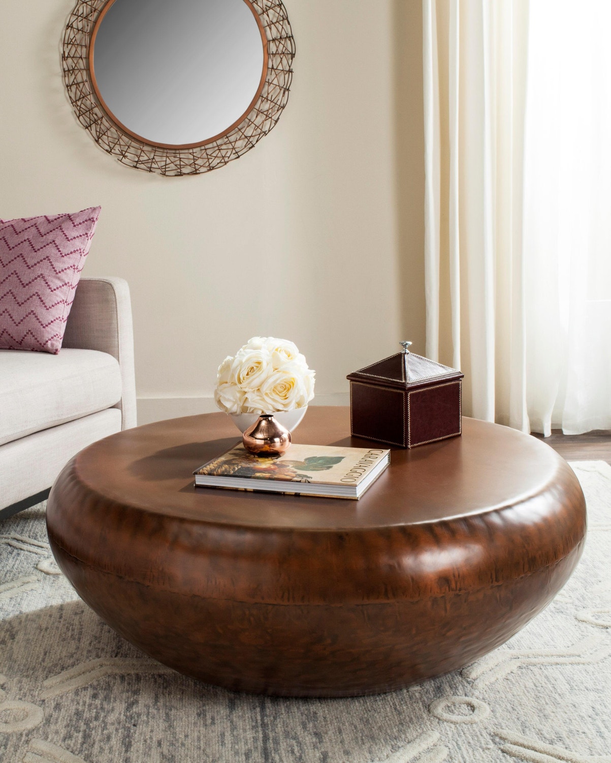Safavieh Patience Drum Coffee Table