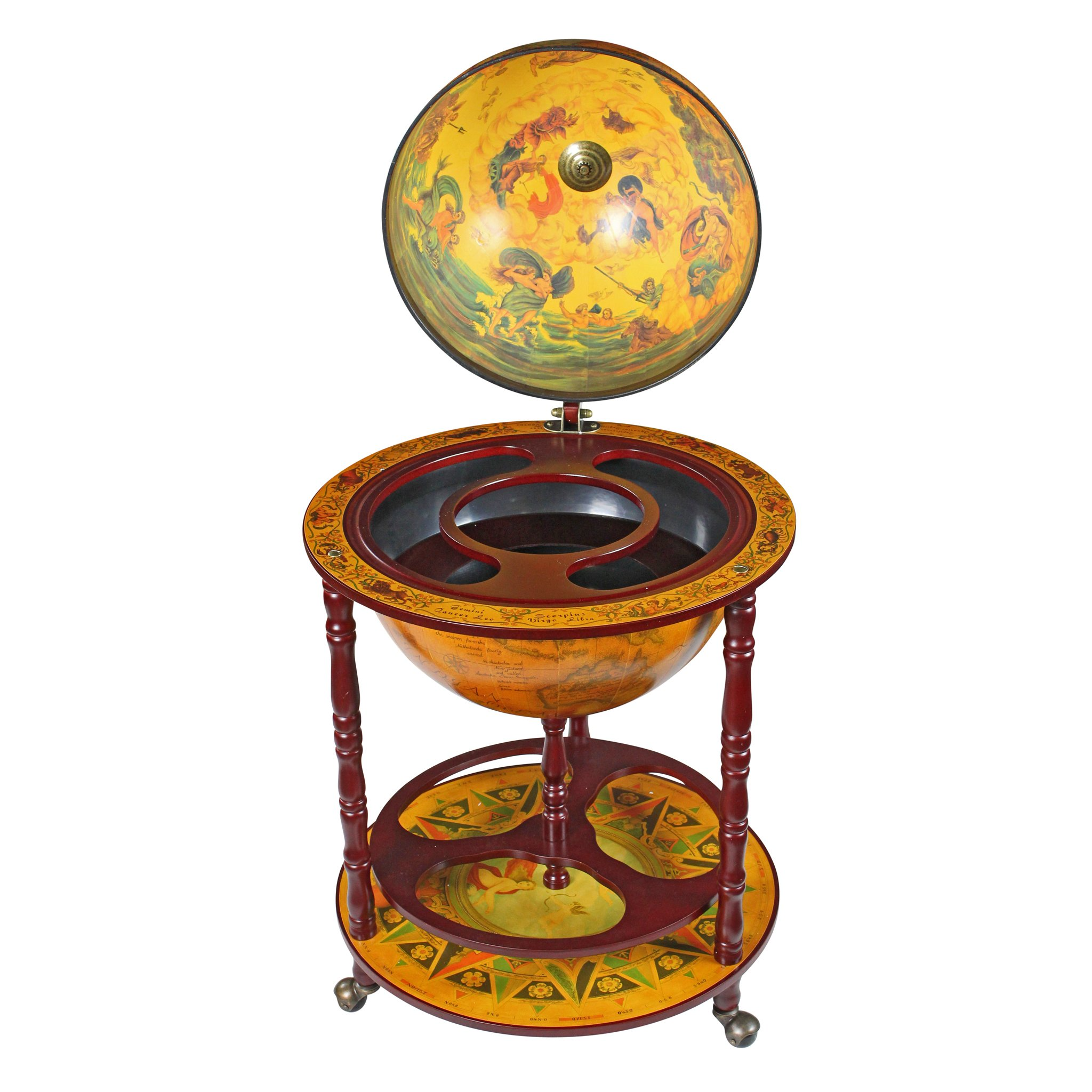 Design Toscano Sixteenth-Century Italian Replica Globe Bar Cart