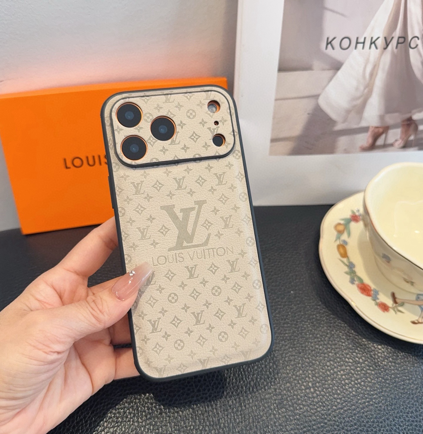 LV Leather Phone Case | Precise Cutouts & Full Edge Protection