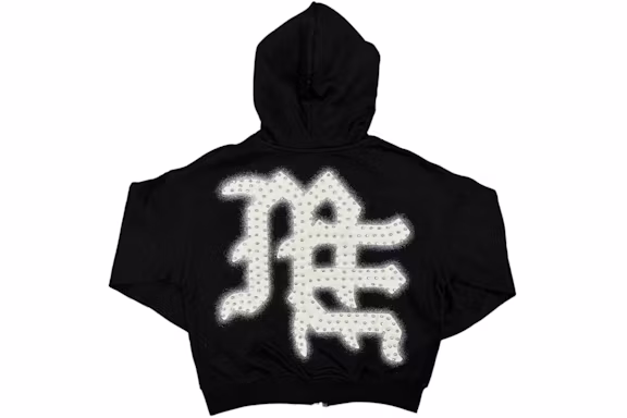 Mixed Emotions End Rhinestone Hoodie Black - ogsneaker