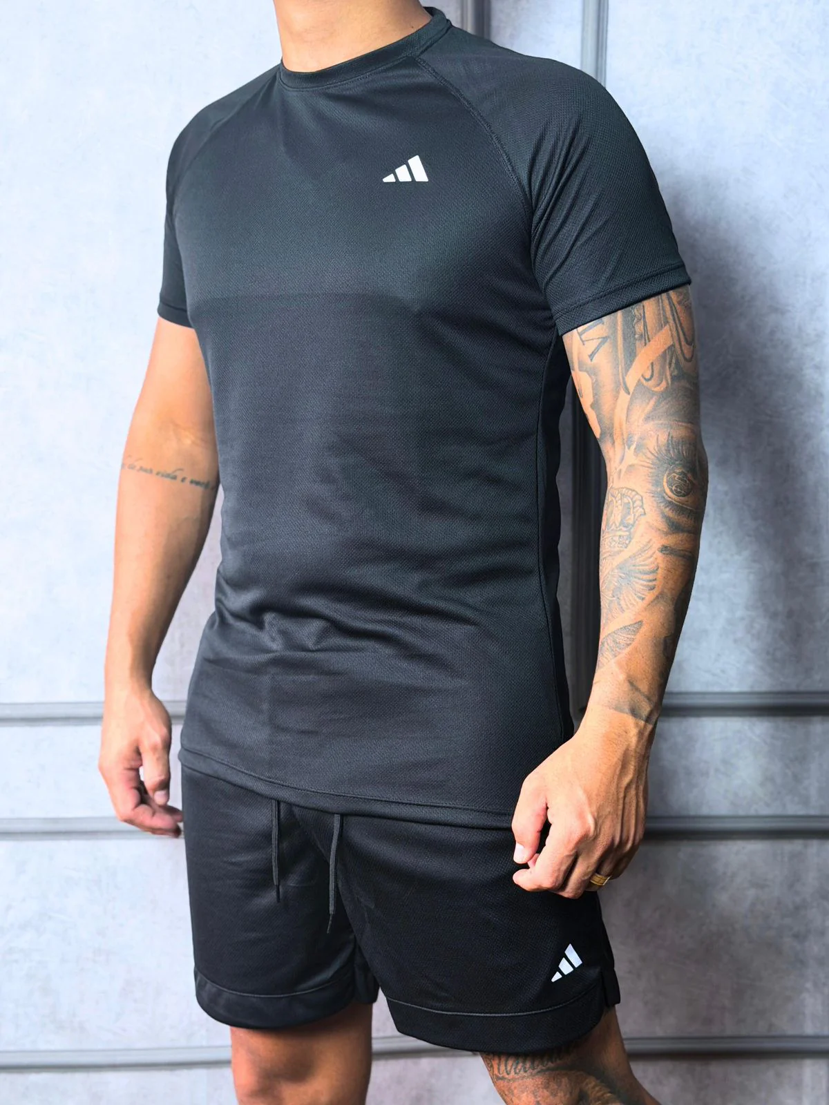 Conjunto Dri-fit Masculino  Classico - Camiseta e Shorts Esportivo