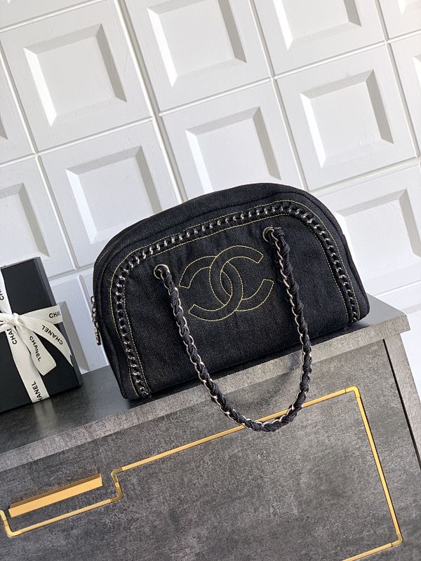 Chanel Vanity Tote Bag Black Small