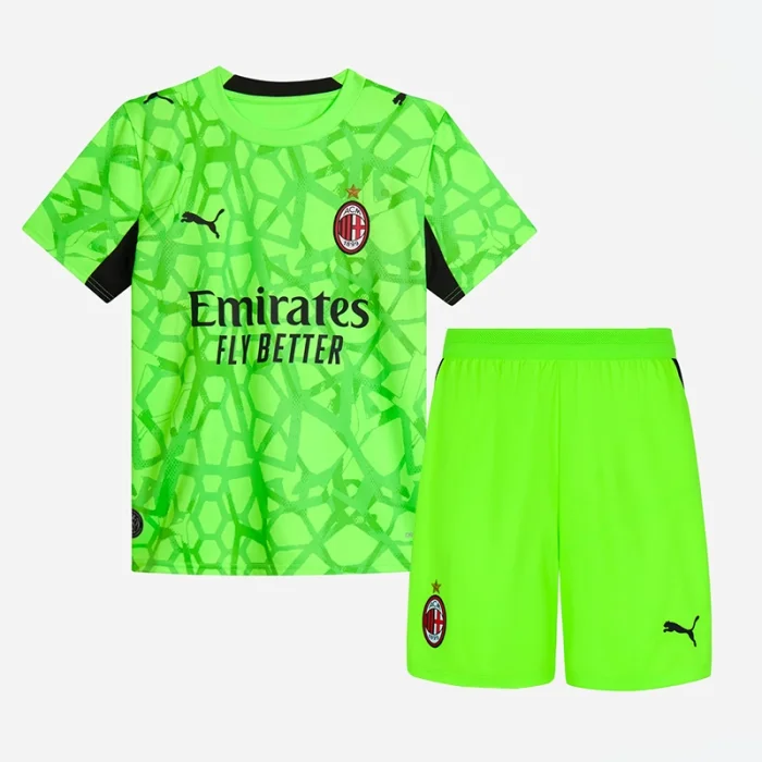 Kids AC Milan Green Goalkeeper Suit 26/27