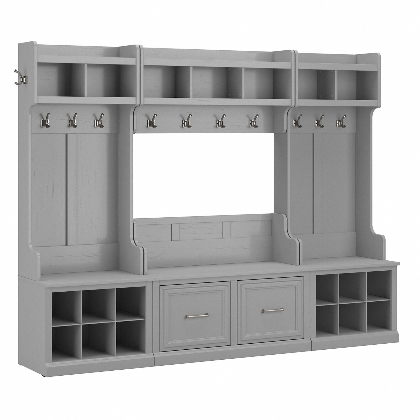 Woodland 88.23'' Wide Hall Tree with Bench and Shoe Storage