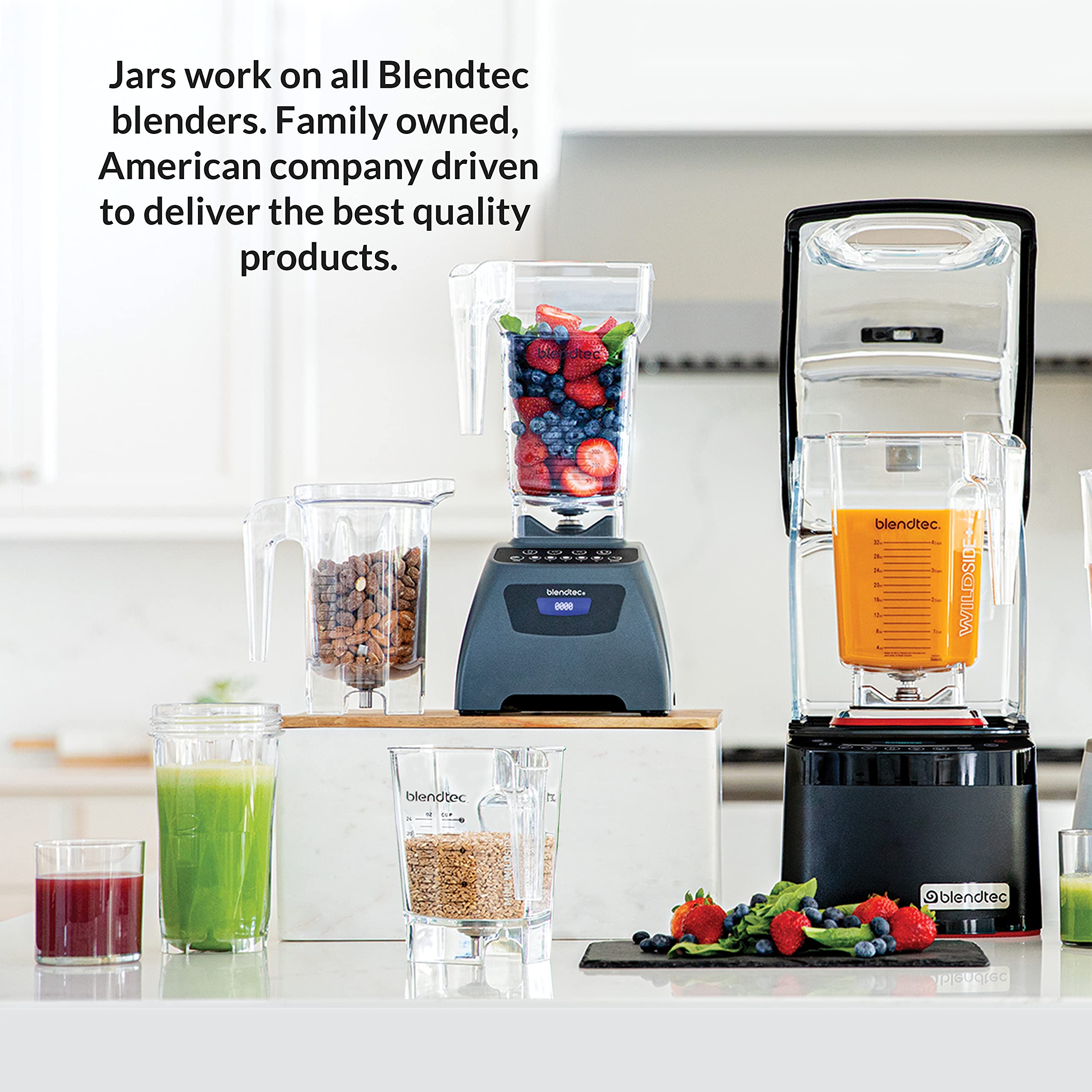 Designer Series Countertop Blender, WildSide & Go Jars Black