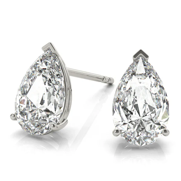 Pear Shape Lab-Grown Diamond Stud Earrings