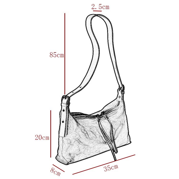 Minimalist Leather Shoulder Hobo