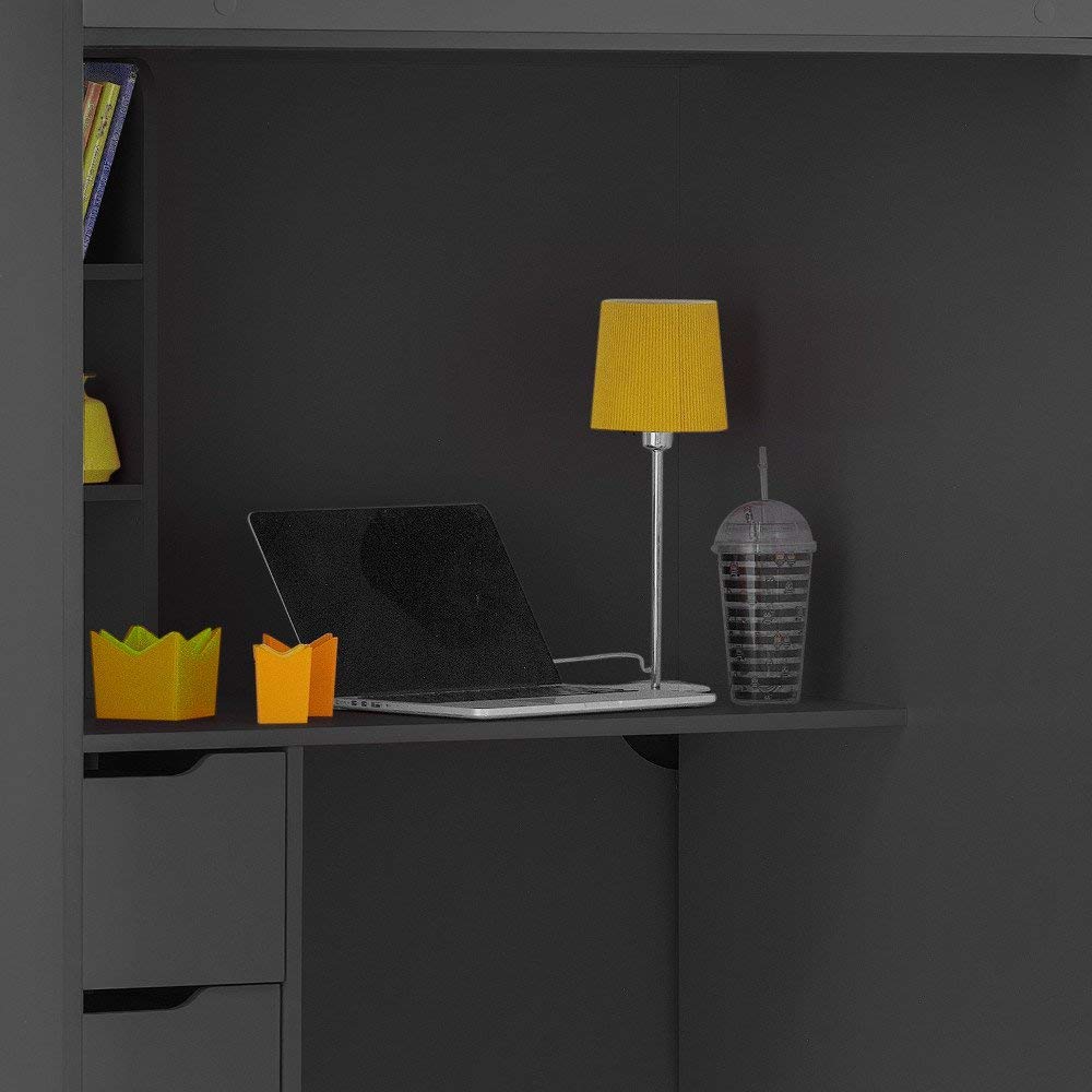 Wood Modern Desk Wardrobe Drawers Cupboards Loft Bunk Frame