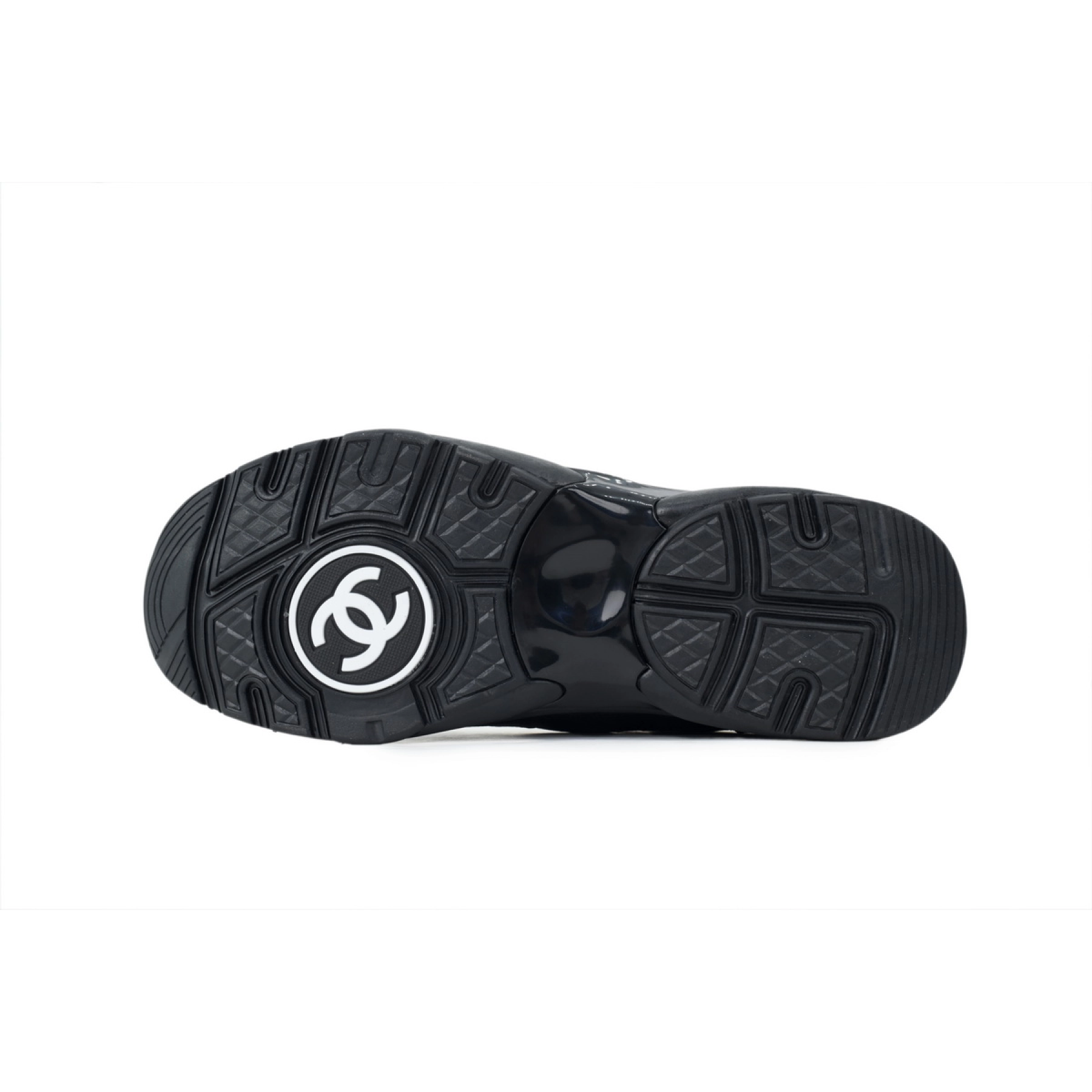 Chanel Low Top Trainer Black White