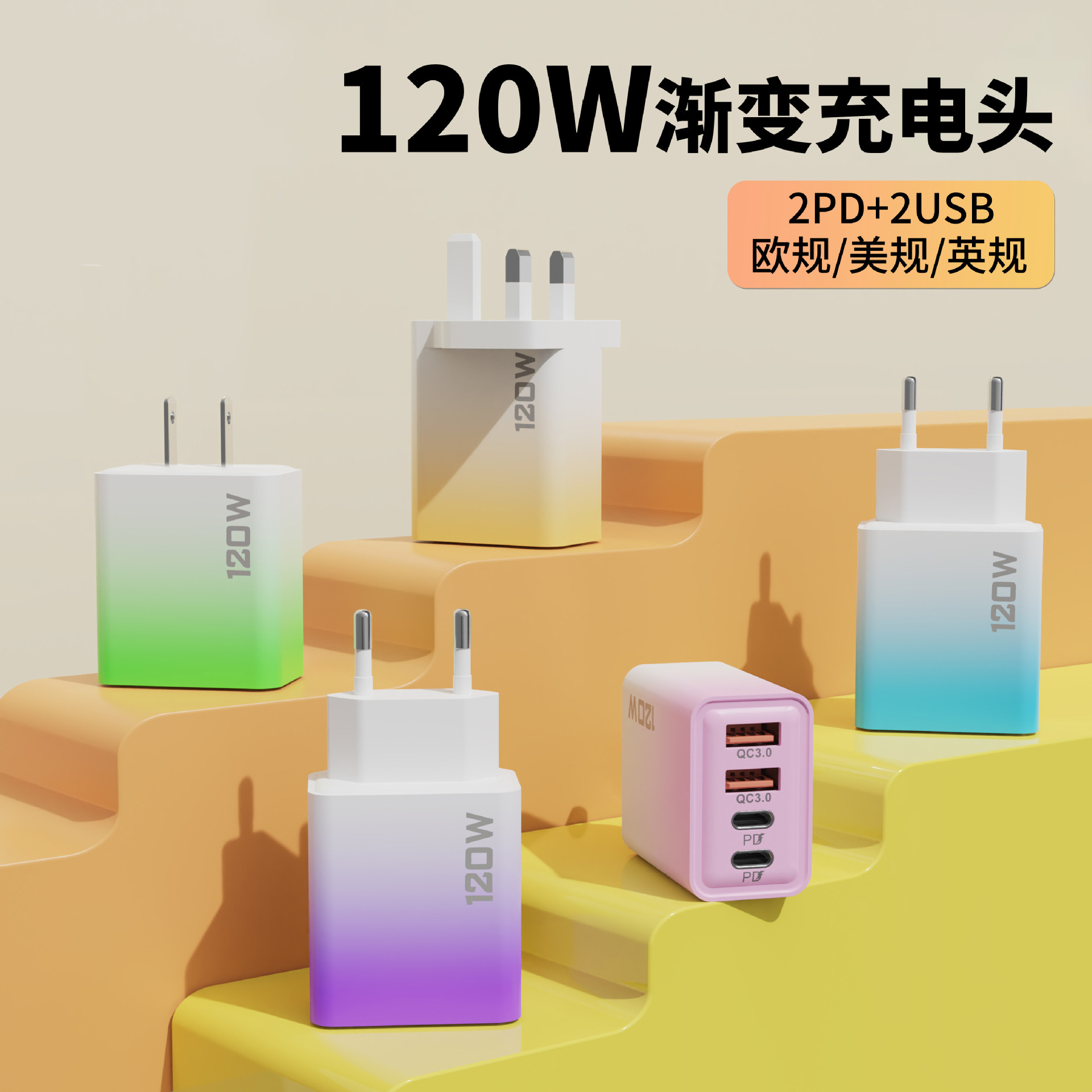 Power Adapter Charging Accessory Type-C - back view