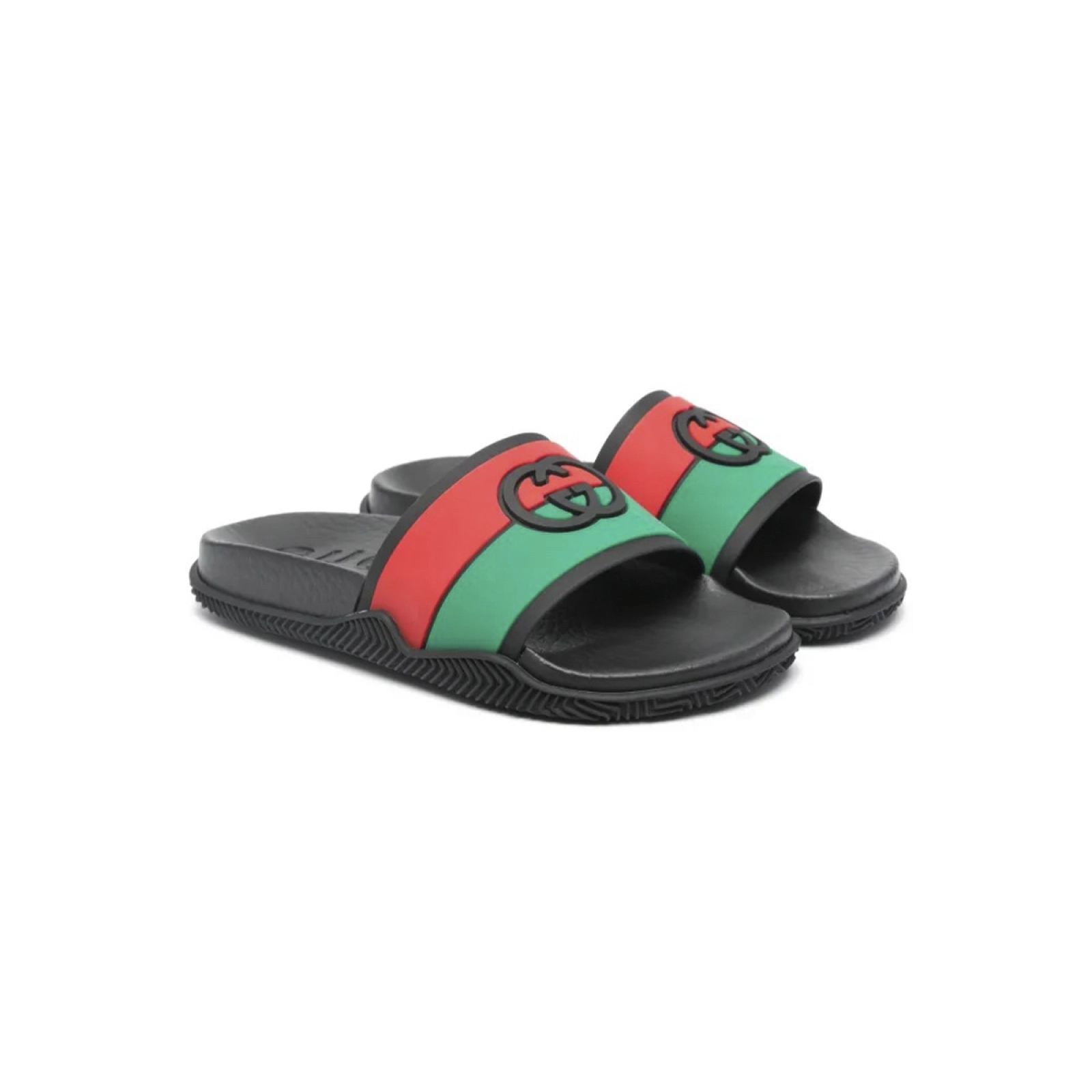 Gucci Slide Interlocking G-Black Red Green