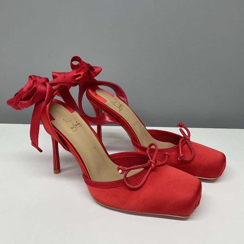Christian Louboutin NO791 Bow Slingback Pumps