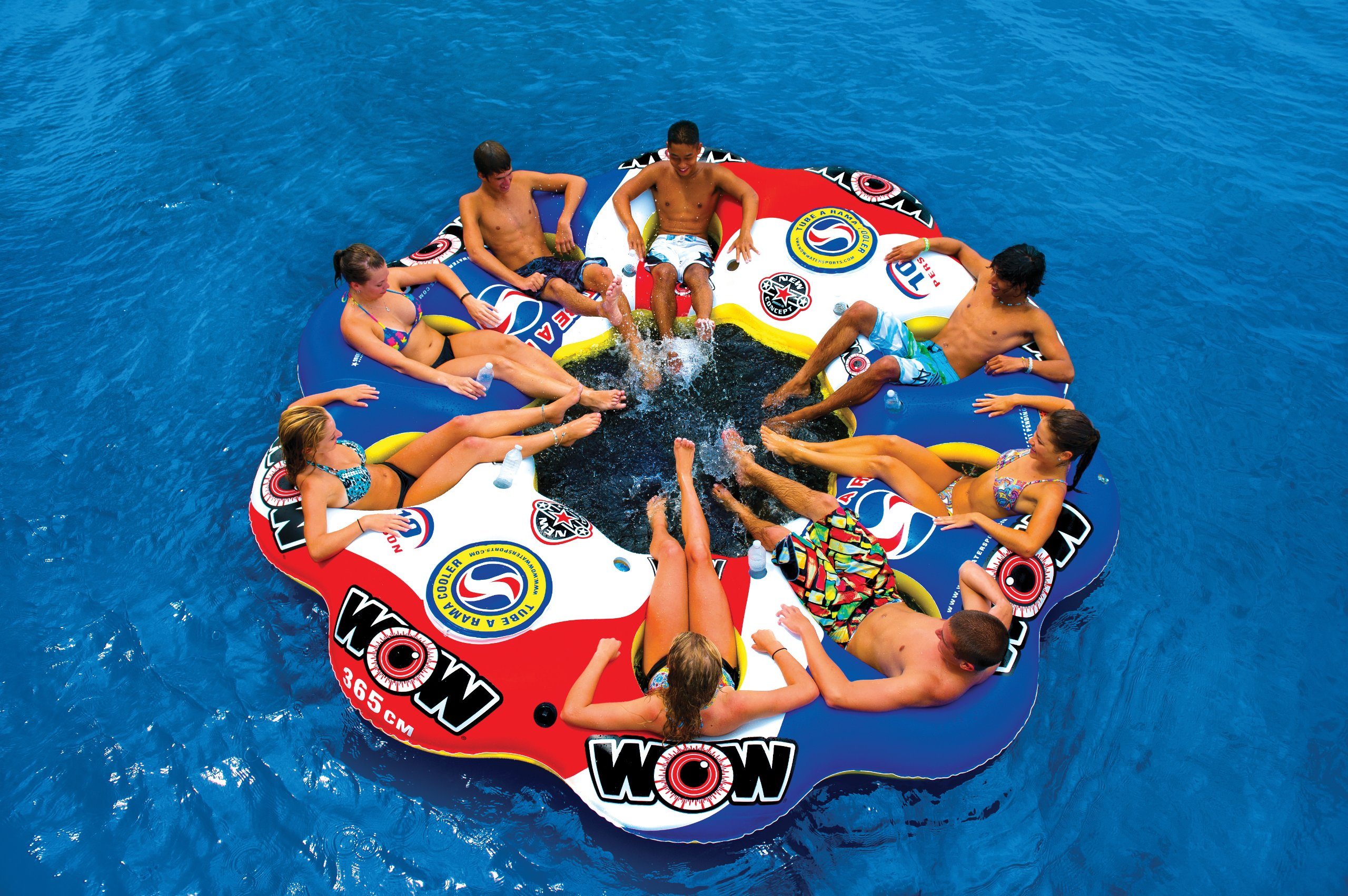 Tube A Rama Floating Island 10 Person Inflatable Floating Island