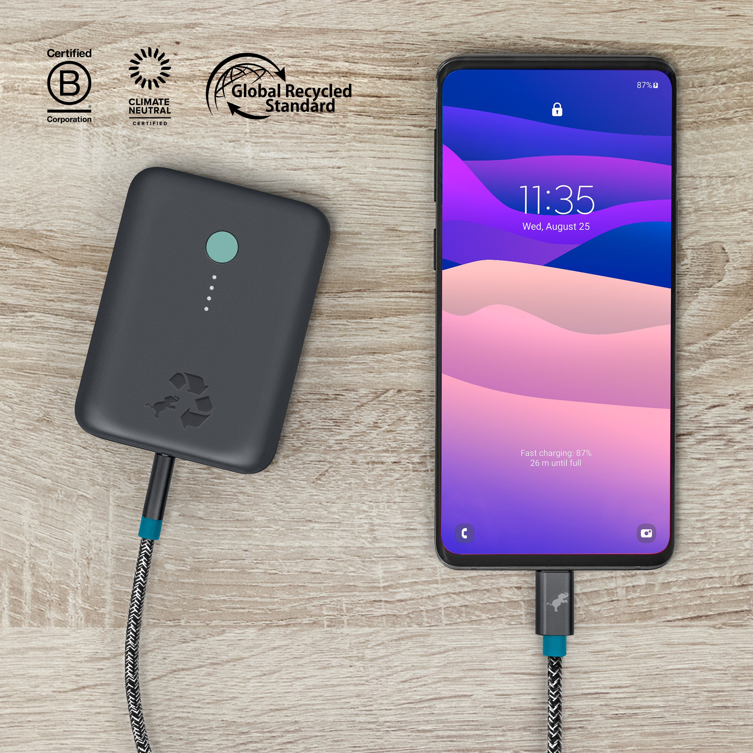PowerKnit USB-A to USB-C
