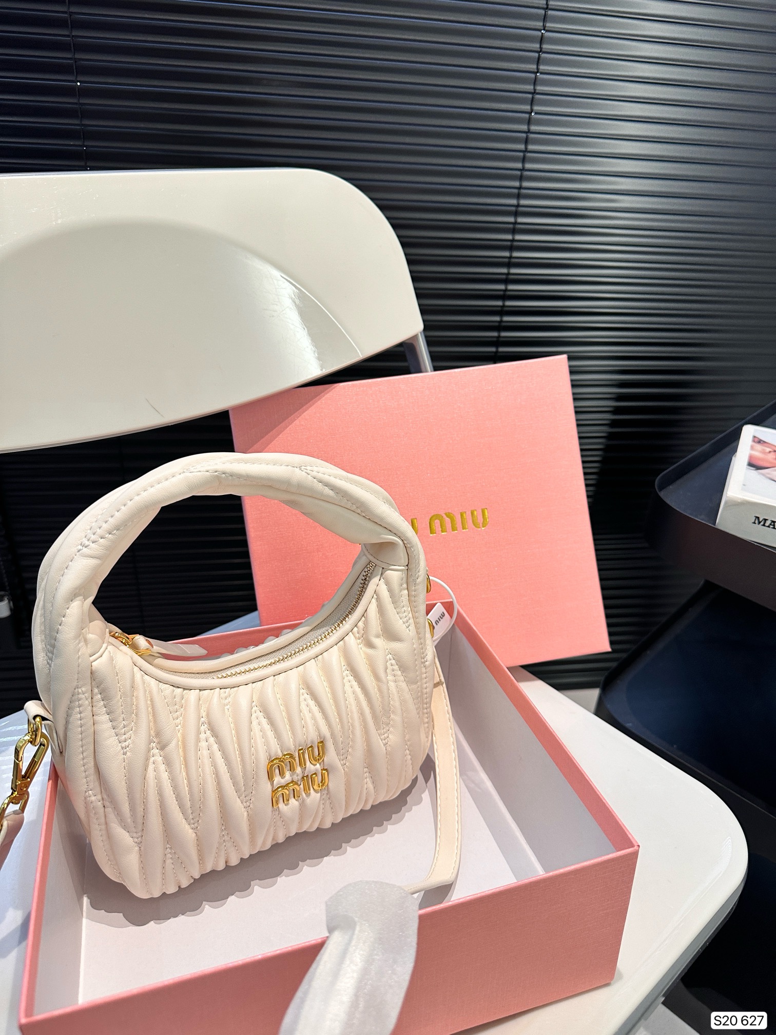 Miu Miu  Small Nappa Leather Wander Top-Handle Bag