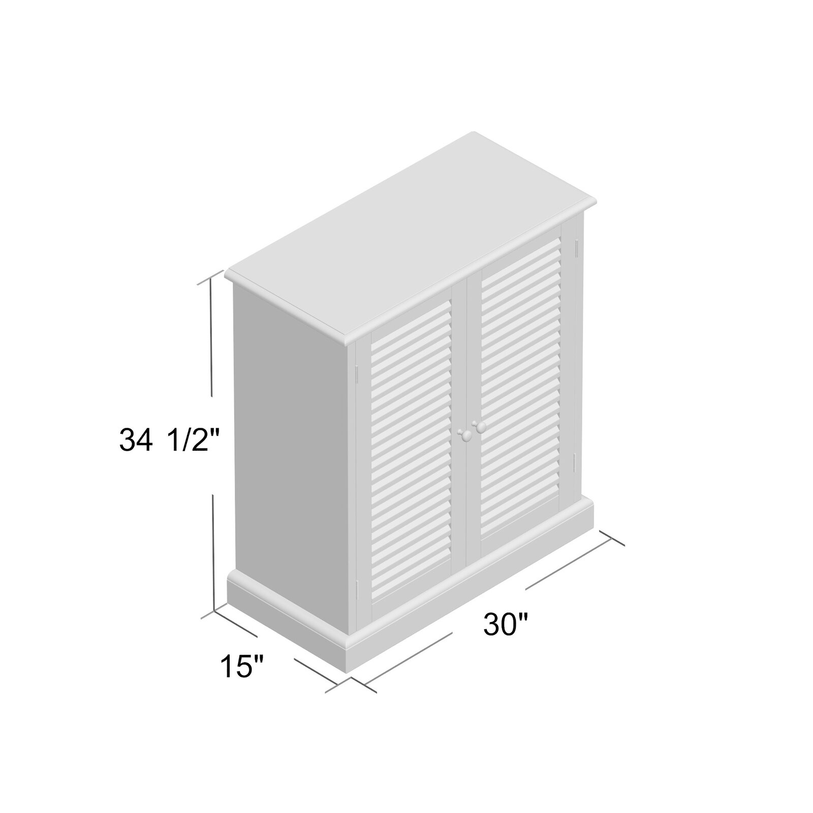 Polton 15 Pair Shoe Storage Cabinet