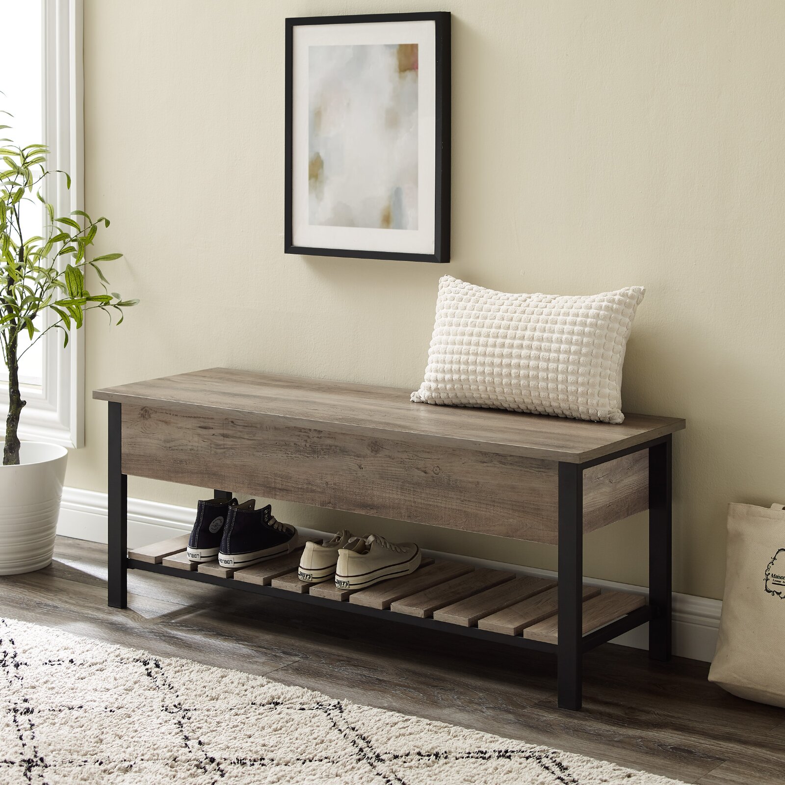 Ochlocknee Flip Top Storage Bench