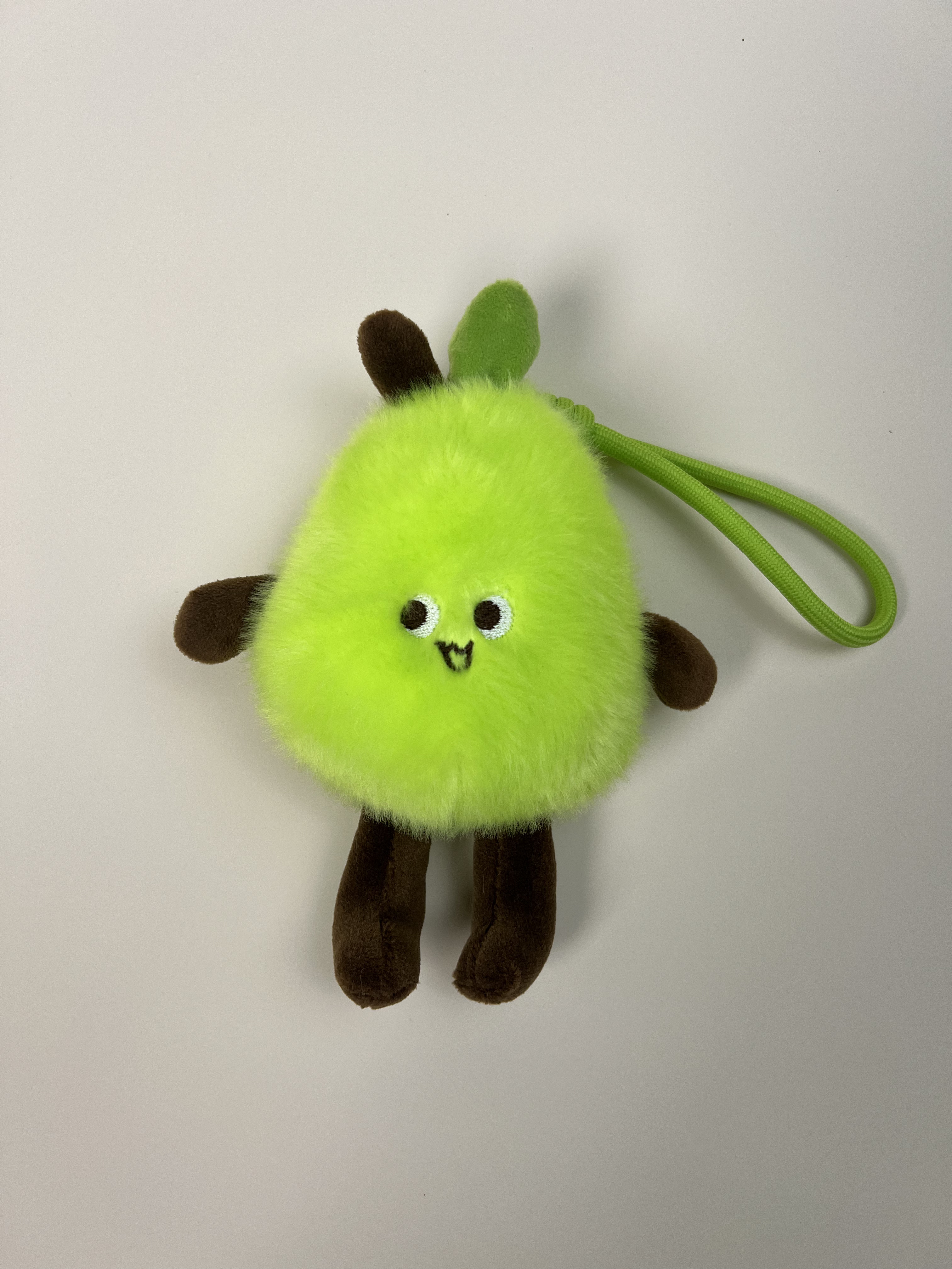 Cute Pear Plush Keychain