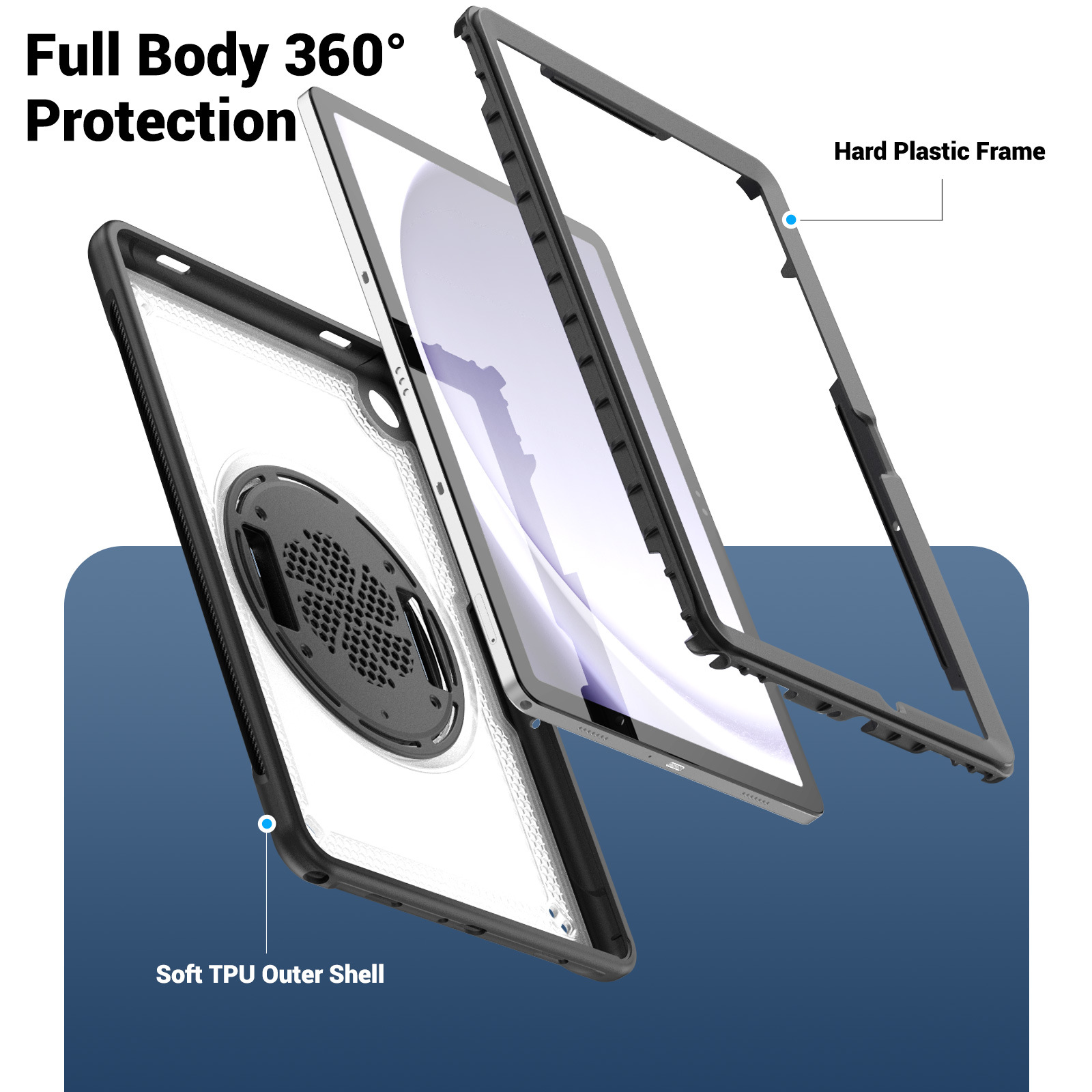 Galaxy A9 Plus Protective Case Silicone - back view