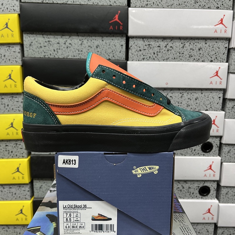 Vans Skool Orange Yellow Green