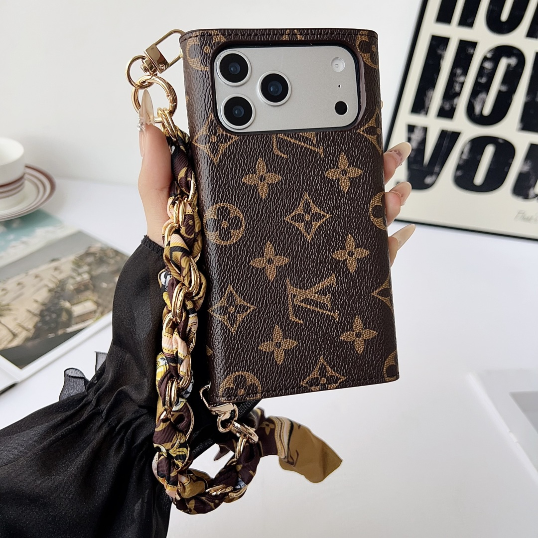 Louis Vuitton & Gucci Luxury Monogram Wallet Crossbody Phone Purse Case