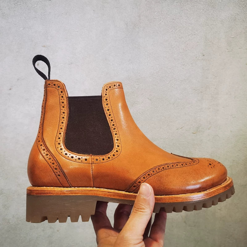 Women's chelsea rubber band short boots