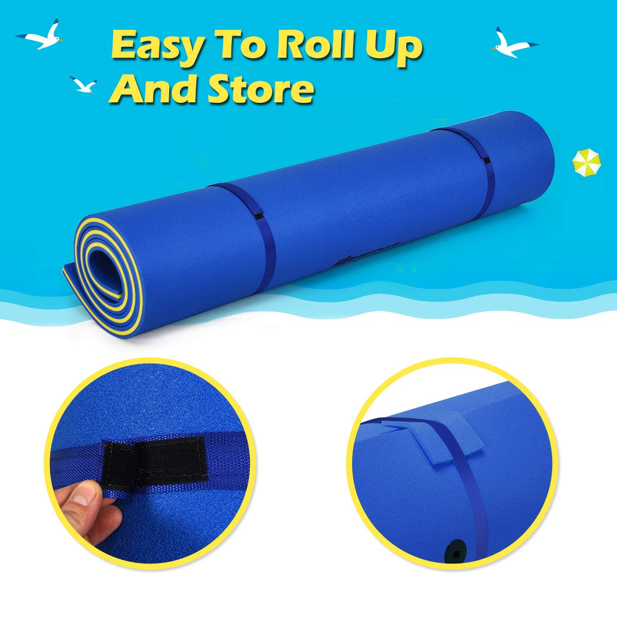 Floating Water Pad for Water Recreation Tear-Resistant XPE Foam