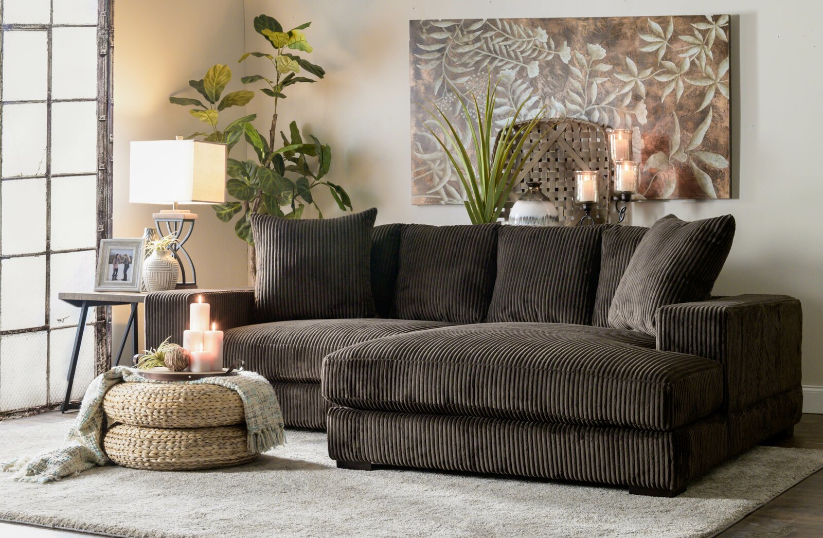 Luxe 2 - Piece Upholstered Chaise Sectional