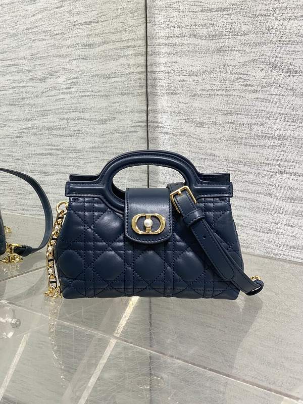 Dior Cannage Mini Handbag Navy