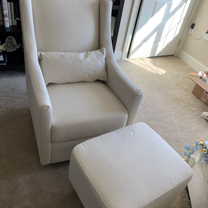Toco Swivel Glider with Ottoman Set