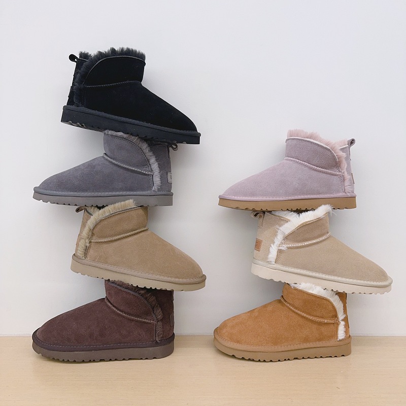 Fur Trim Ankle Boots