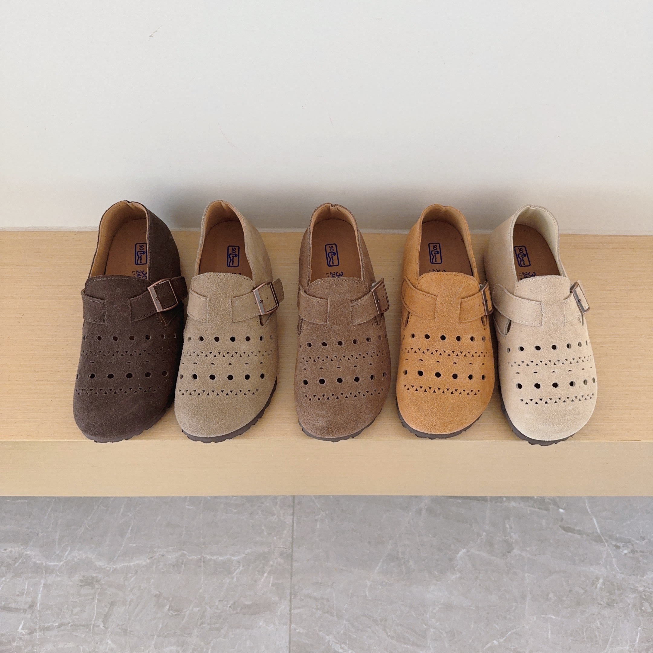Cutout Birken-Style Back-Covered Shoes