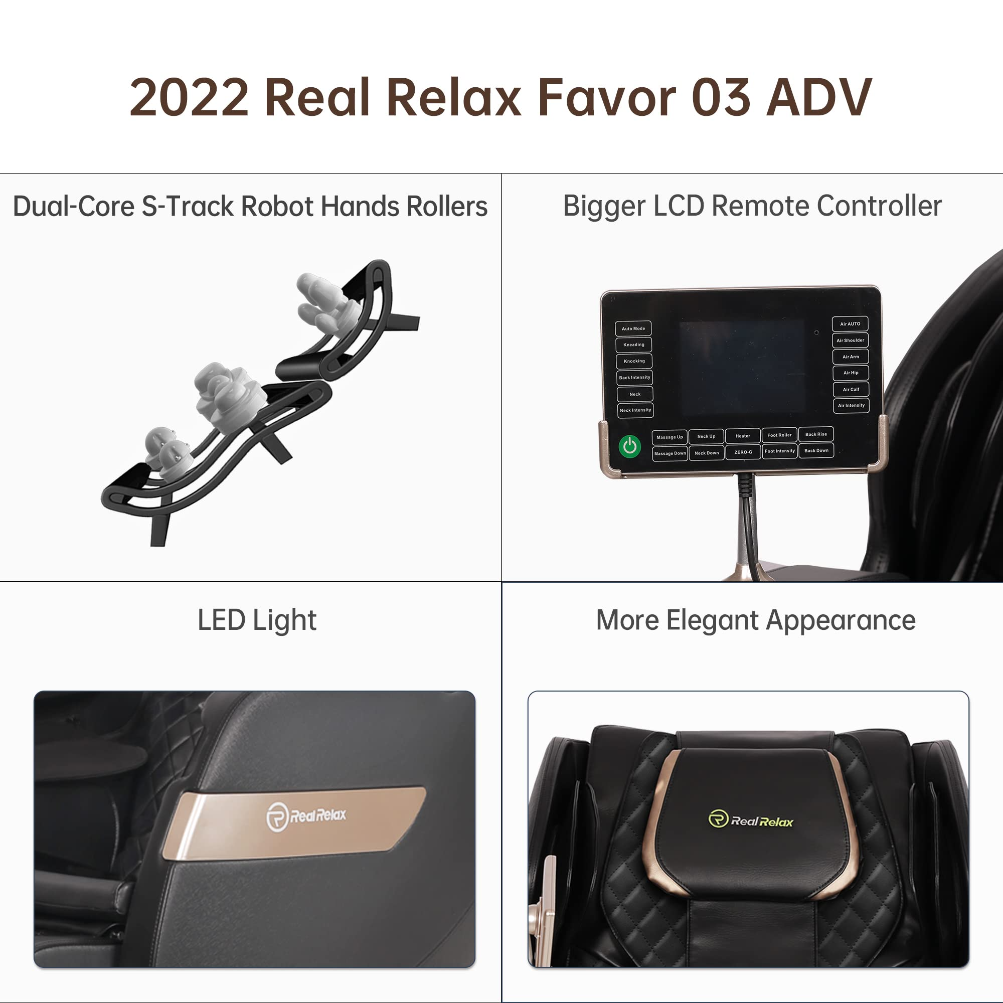 Real Relax 2022 Massage Chair of Dual-core S Track