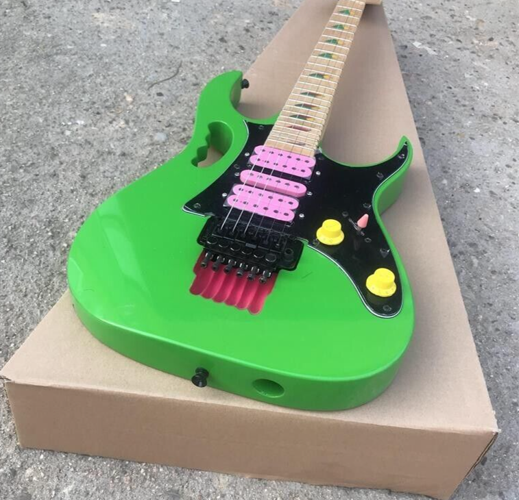 Hot Sale Guitar New Green 6-String Electric Guitar Pink Pickups Free Shipping