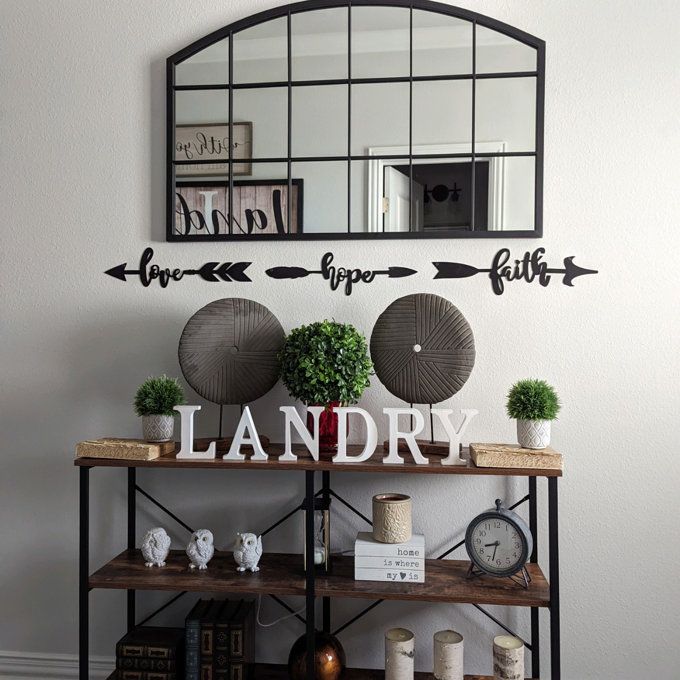 Kaxton Window Pane Metal Mirror