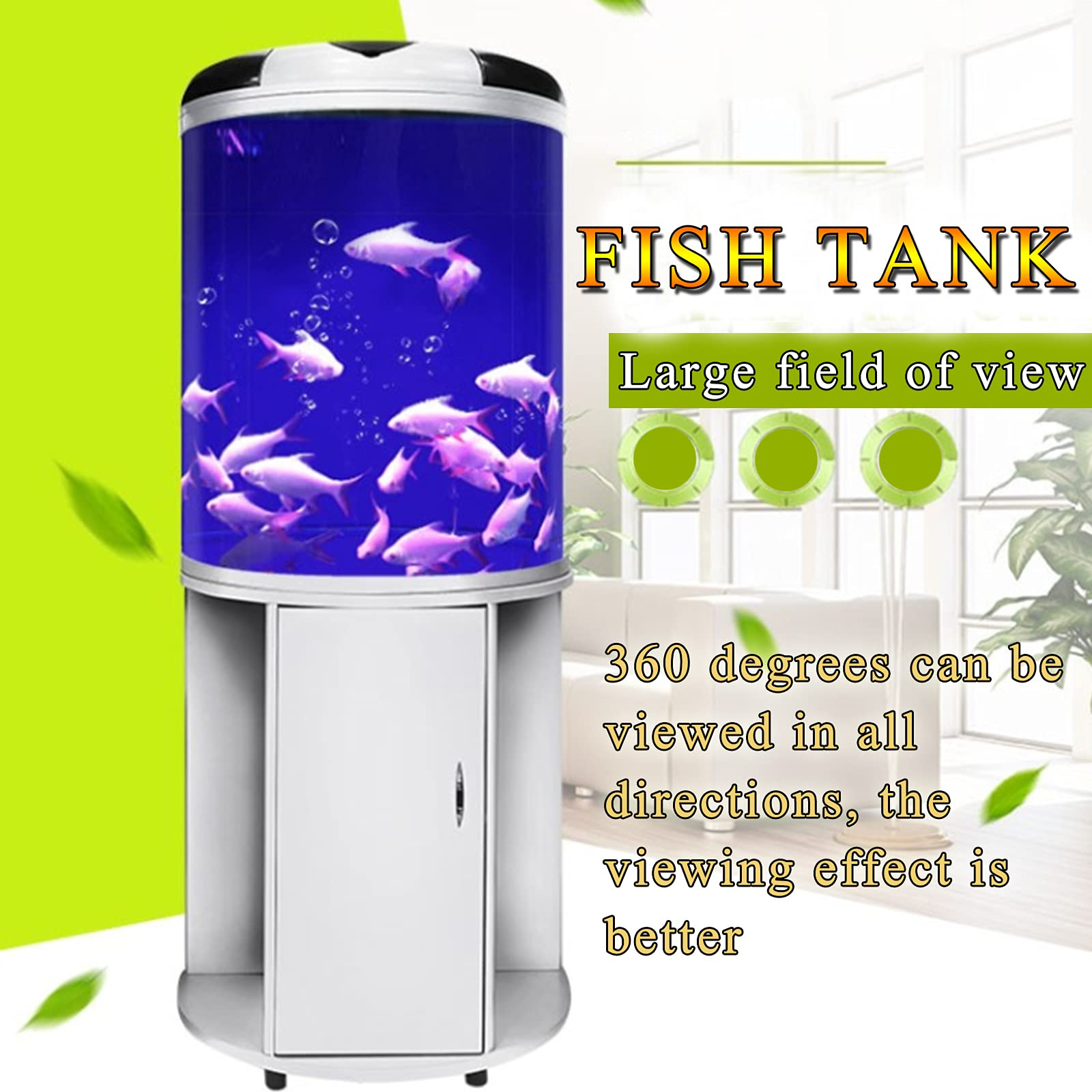 Silent Acrylic Aquarium Office Living Room