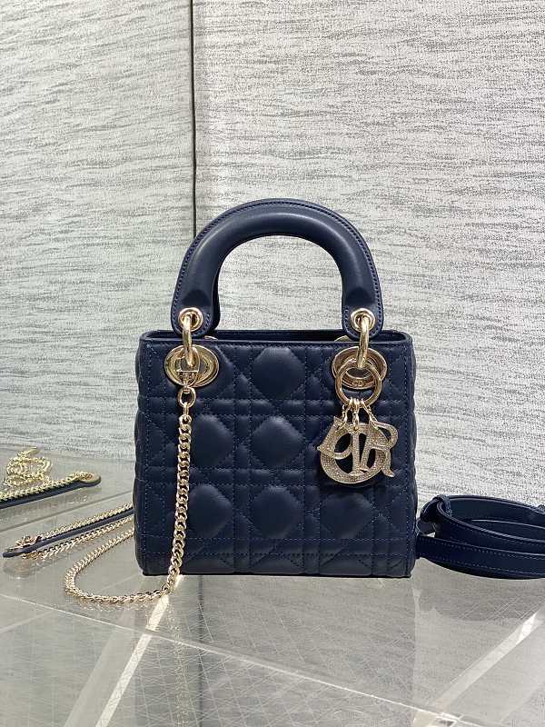 Lady Dior Mini Bag Navy