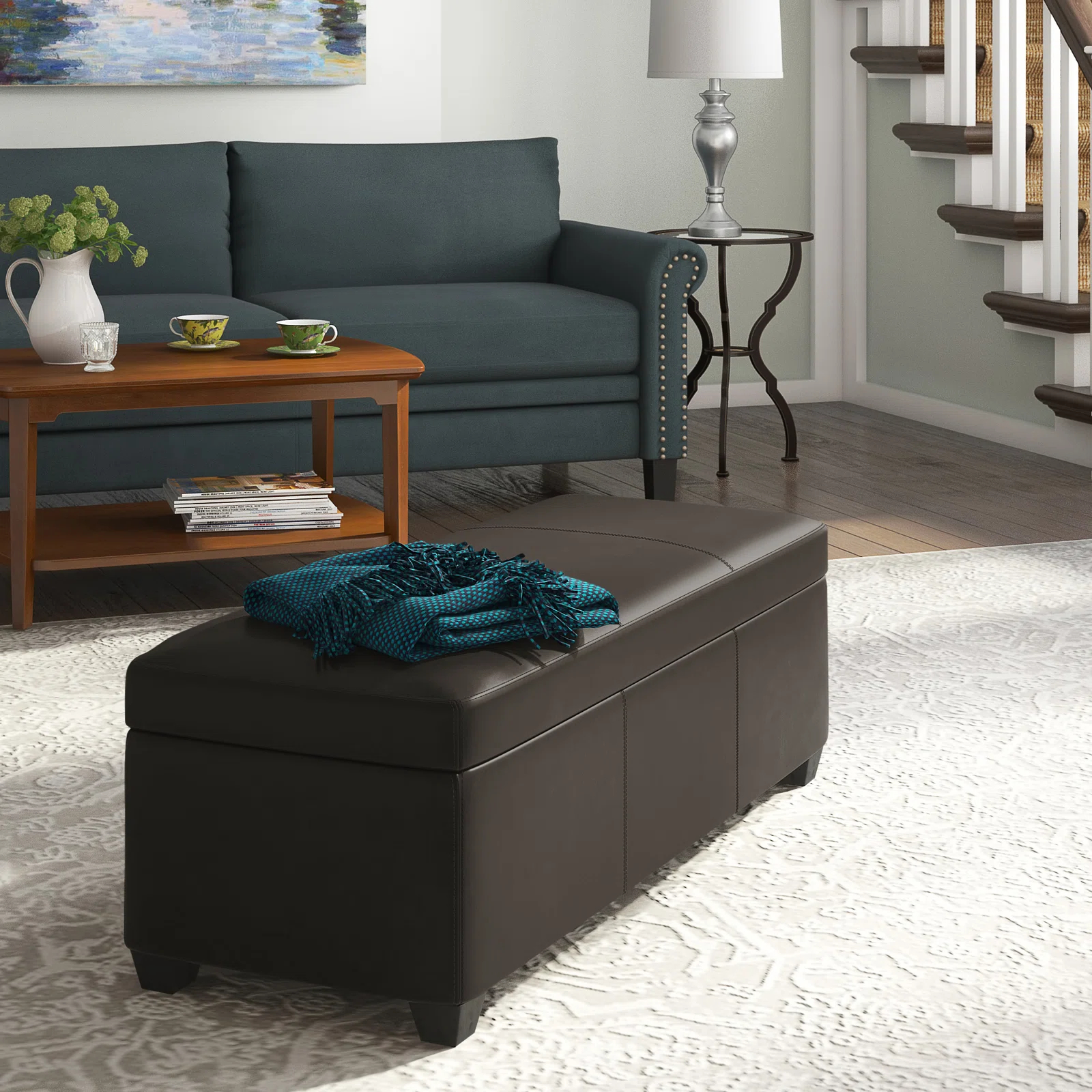 Boston Upholstered Storage Ottoman