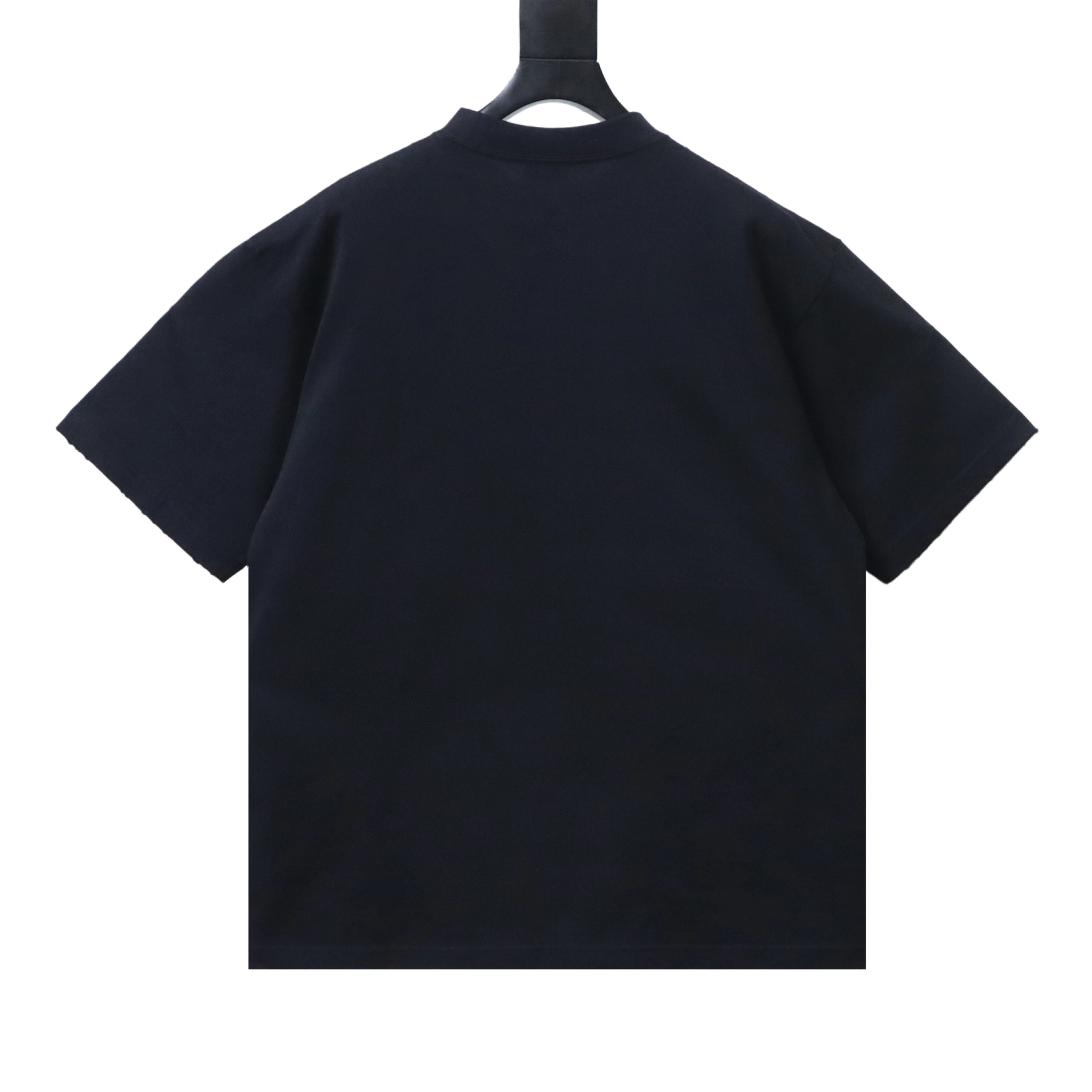 Balenciaga Glossy Double-Layer Pleated Tape T-Shirt Black