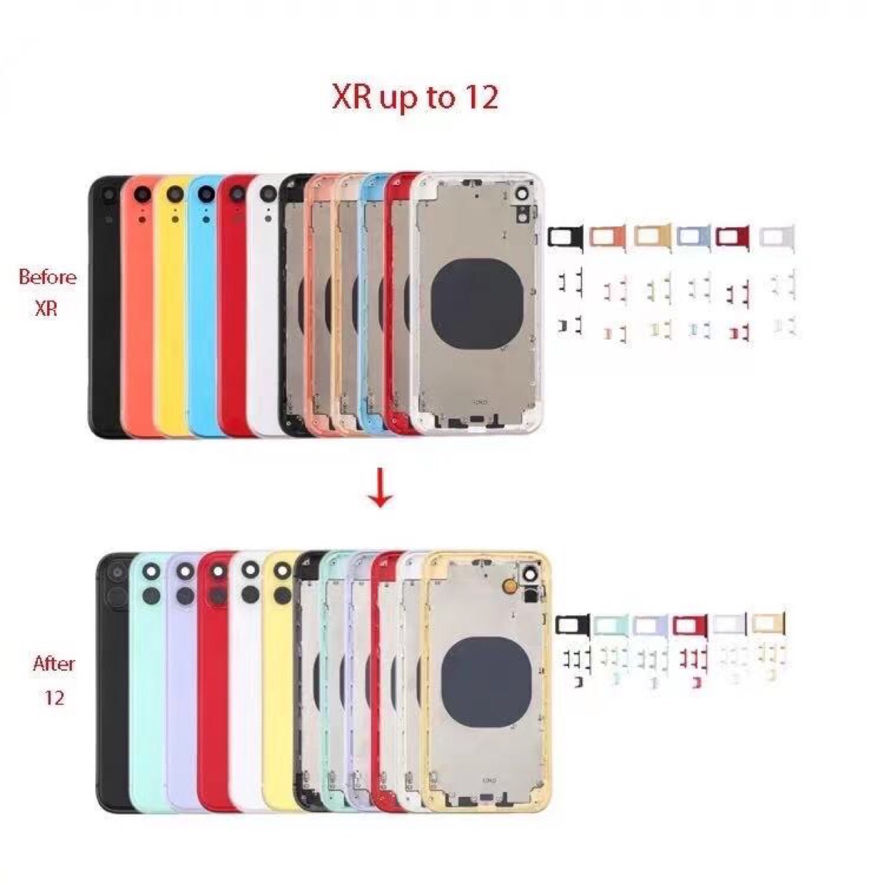 iPhone XR Protective Case - back view