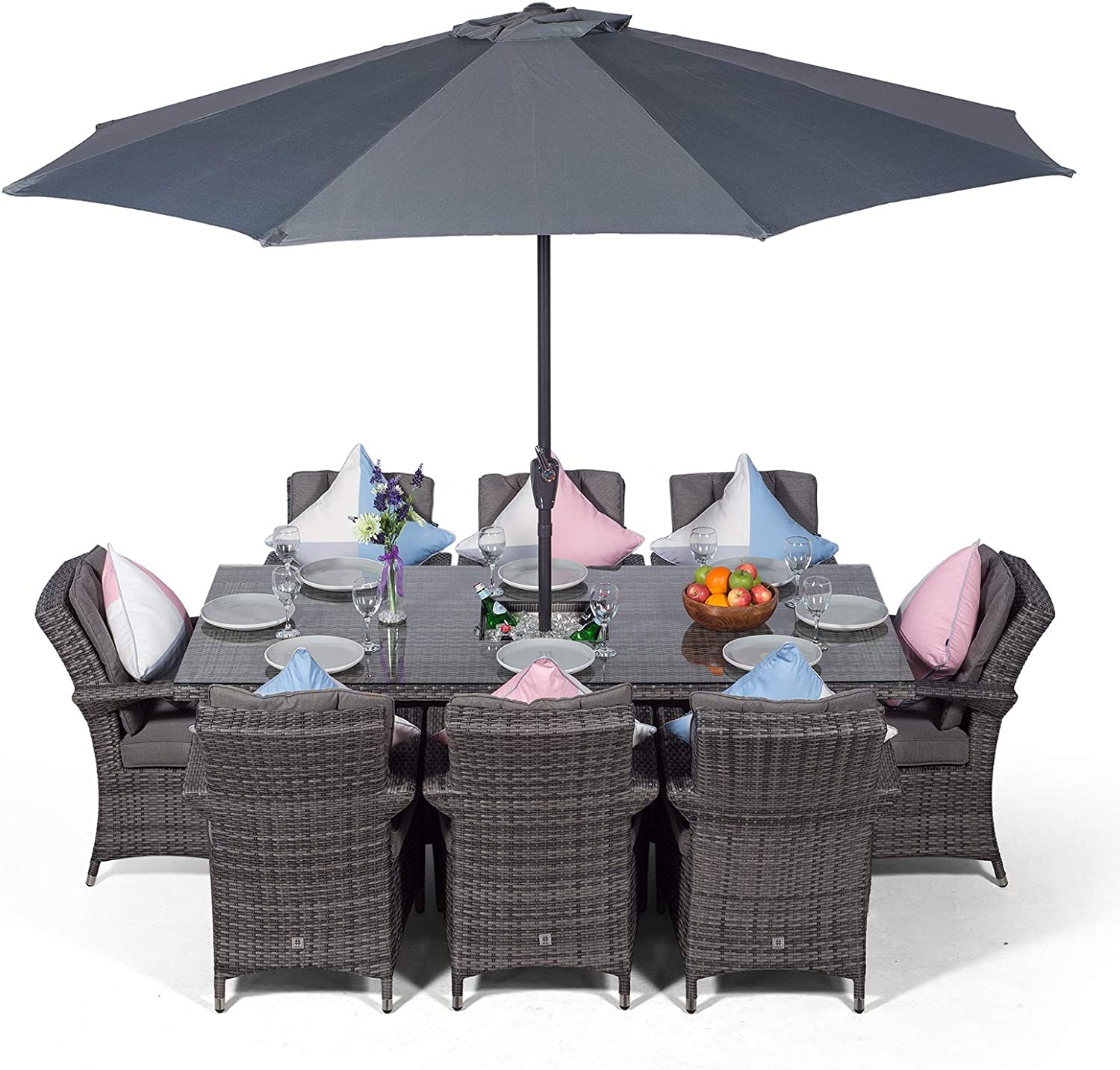 8 Seater Rattan Dining Set