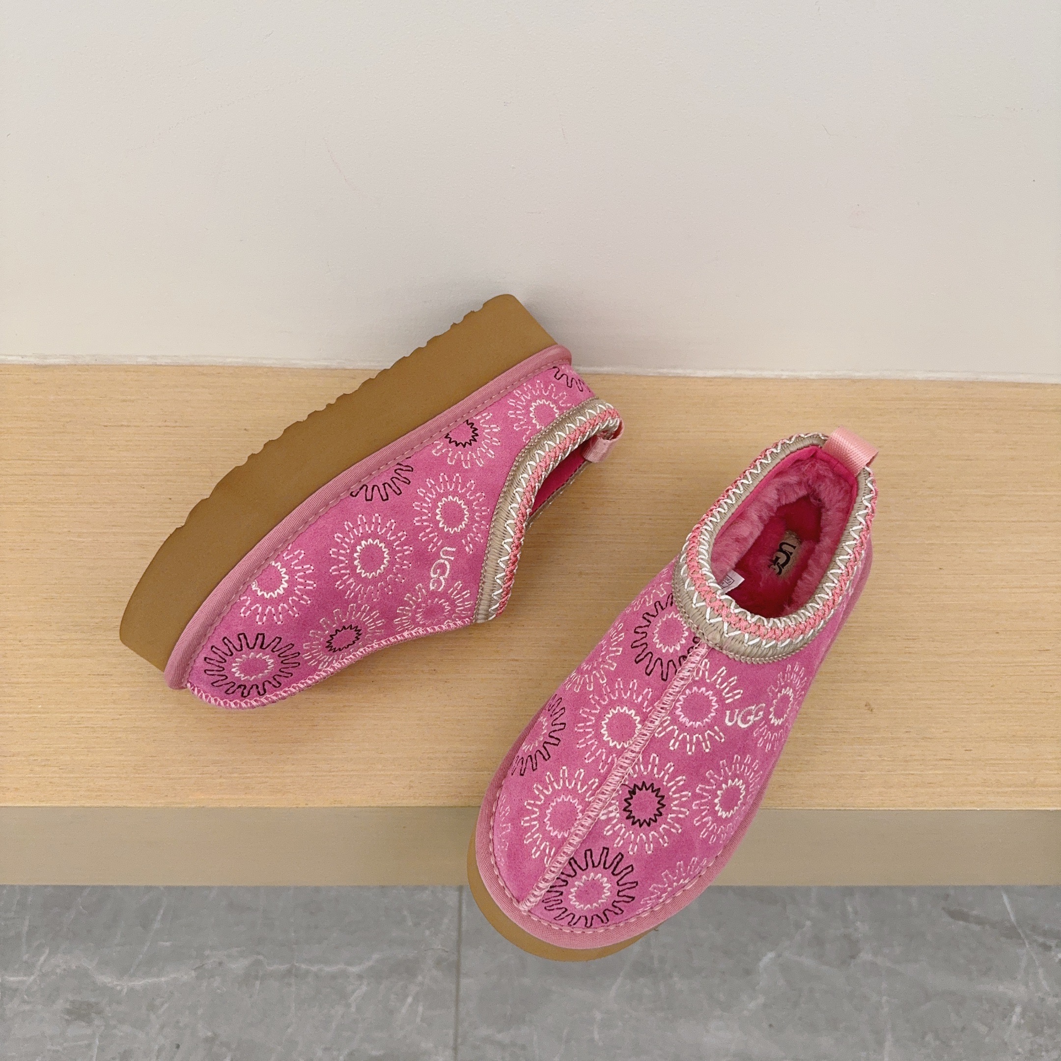 Embroidered Sun Platform