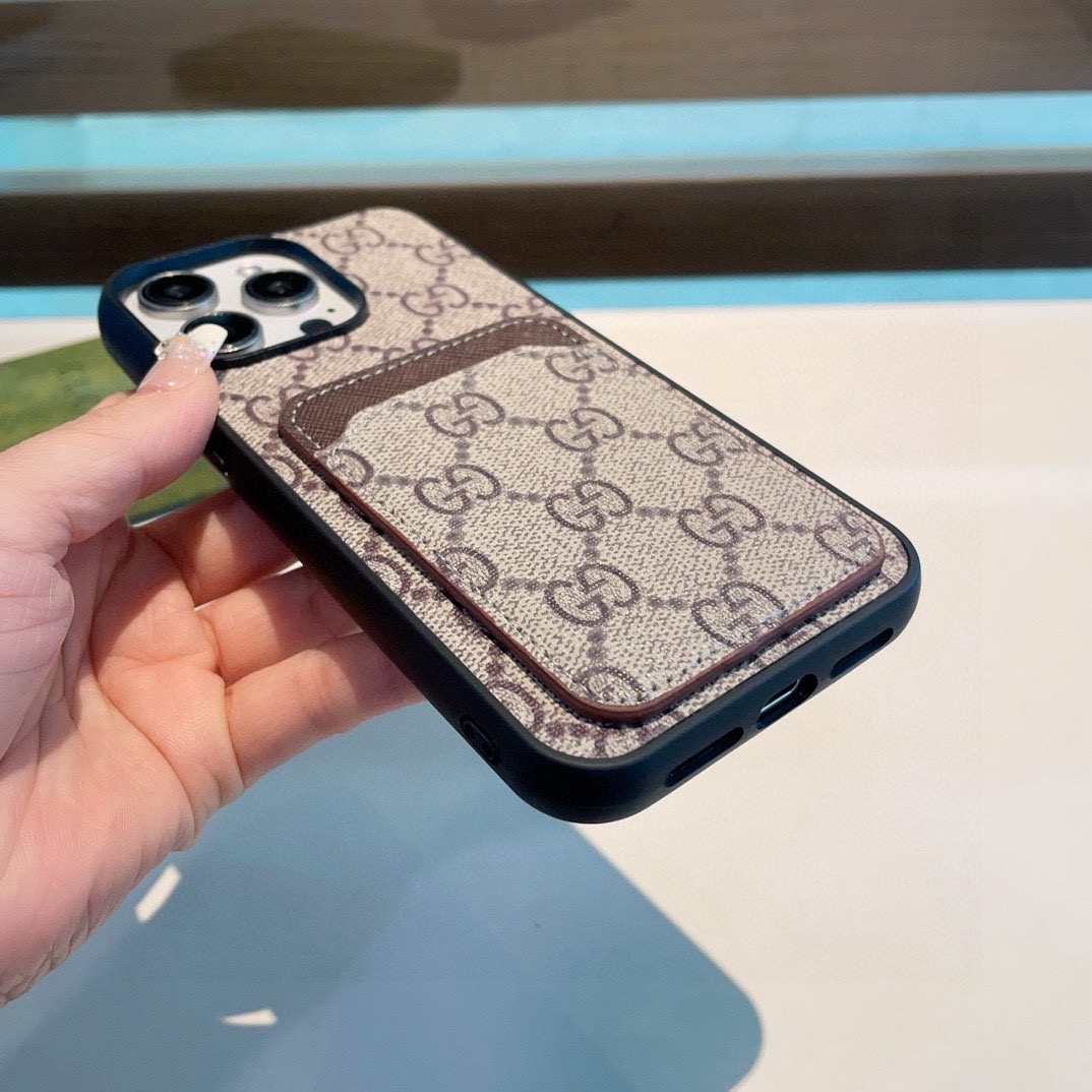 Gucci Classic Monogram Phone Case - Card Slot Full Coverage | Timeless Luxury Collection