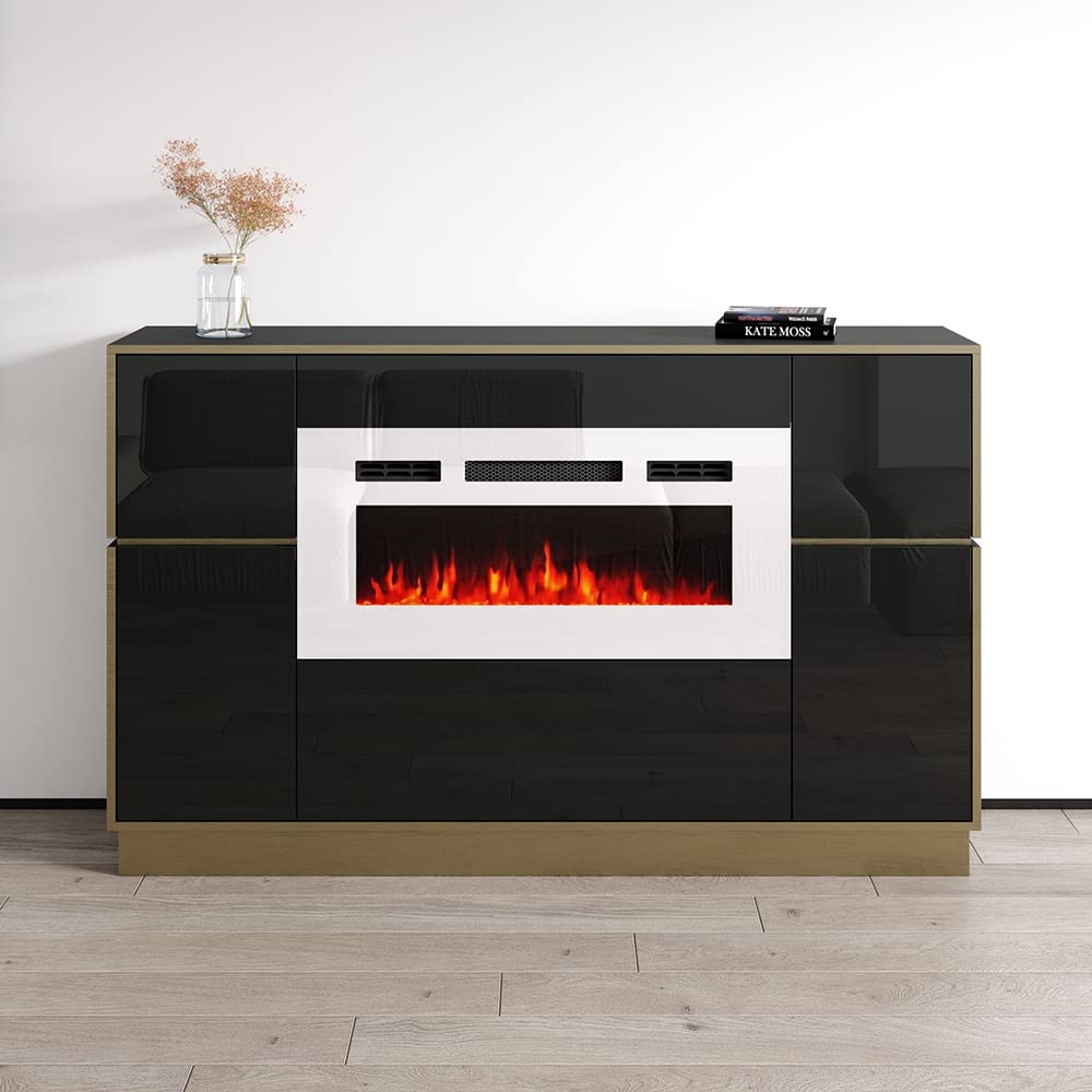 Meble Furniture Odessa WH-EF Fireplace Sideboard