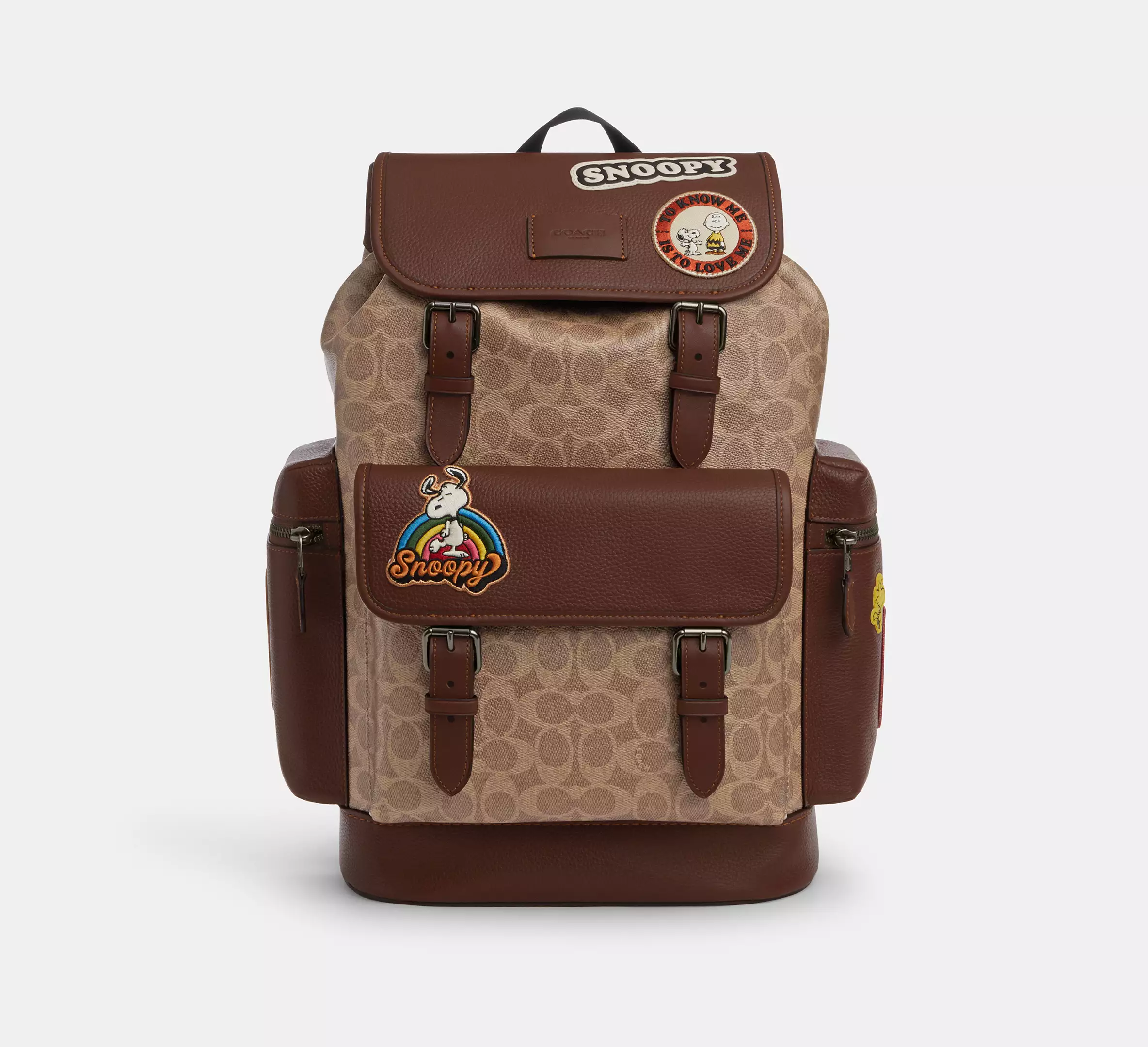 Cothtach X Peanuts Sprint Backpack In Signature Canvas With Patches